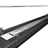 Brûleur de cheminée à bioéthanol de table moderne avec vitres Athos 