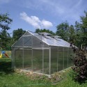 Serre de jardin polycarbonate aluminium 220x360-430-500x205h Sanus L Prix
