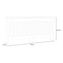 Cache-radiateur en bois blanc 172x19x81,5h Heeter XXL Choix