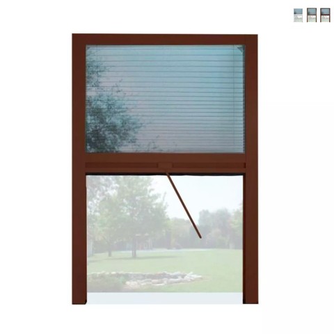 Moustiquaire plissée 160x160cm coulissante universelle fenêtre Melodie XXL Promotion