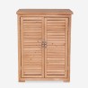 Armoire de jardin extérieur en bois 2 portes 69x43x88cm Pintail Vente