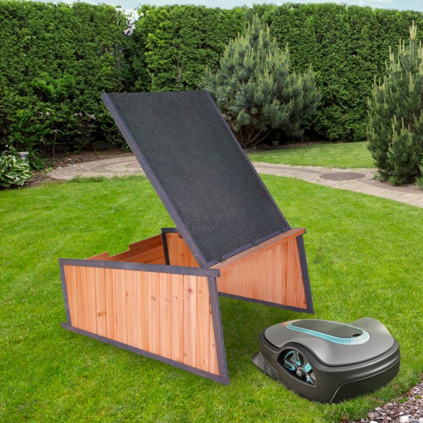 Grouse garage casetta en bois robot tondeuse à gazon pour jardin