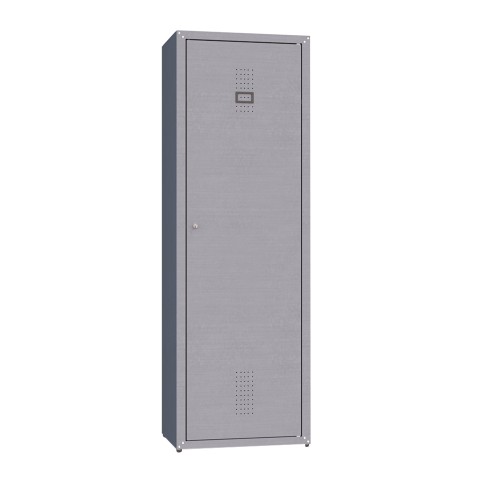 Armoire en métal acier d'extérieur polyvalente 1 porte 60x40x180 Moduzinc Promotion