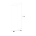 Armoire en métal acier d'extérieur polyvalente 1 porte 60x40x180 Moduzinc Catalogue