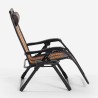 Chaise longue relax inclinable zero gravity extérieure Ortles  Réductions