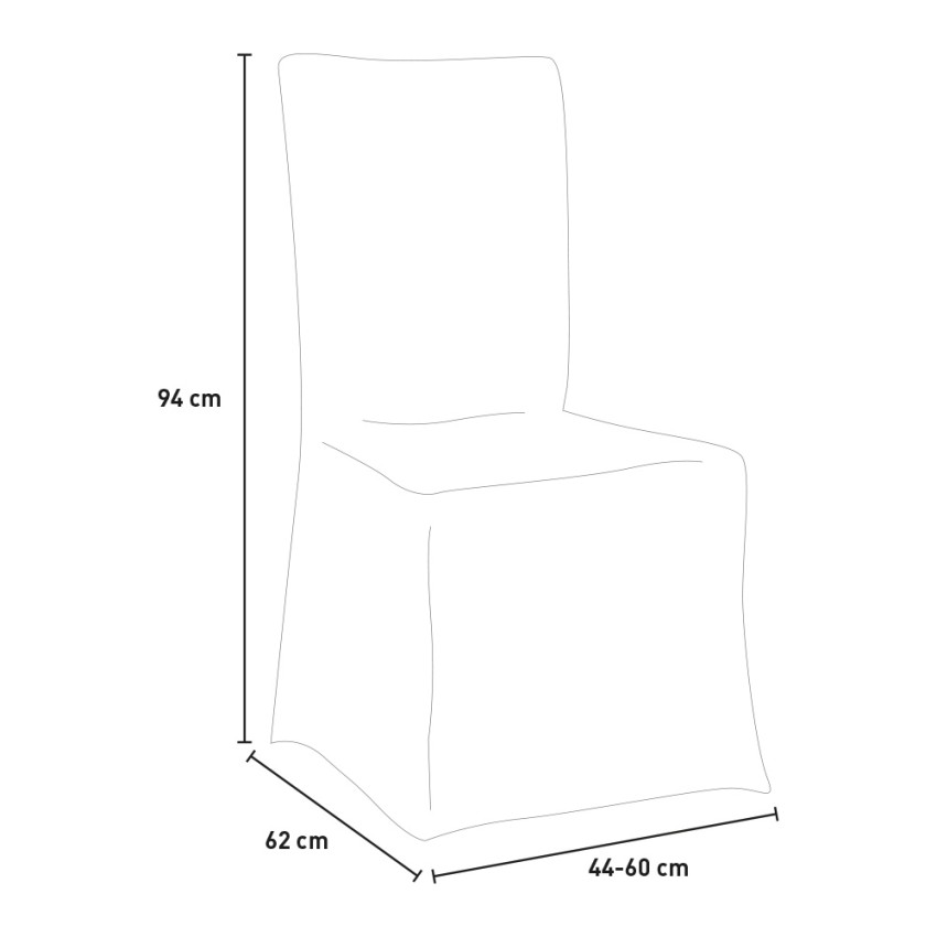Comfort : Housse de chaise lavable en machine double épaisseur