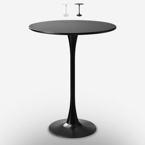 Table haute pour tabourets de bar design style Tulipe ronde 70cm Gerbys+ Promotion