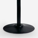 Table noire style Tulipe ronde 80cm cuisine salle à manger Blackwood Remises