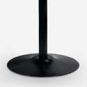 Table salle à manger moderne Goblet noire ronde 120cm Blackwood+ Remises