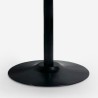 Table salle à manger moderne Goblet noire ronde 120cm Blackwood+ Remises