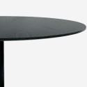 Table salle à manger moderne Goblet noire ronde 120cm Blackwood+ Offre