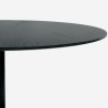 Table salle à manger moderne Goblet noire ronde 120cm Blackwood+ Offre