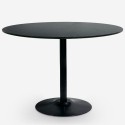 Table salle à manger moderne Tulipe noire ronde 120cm Blackwood+ Promotion
