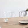 Table à manger de cuisine en bois rectangulaire 120x80cm blanc Ennis Offre