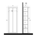 Armoire multifonctions 2 portes miroir salle de bain chambre entrée Tender Offre