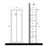 Armoire multifonctions 2 portes miroir salle de bain chambre entrée Tender Offre