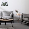 Canapé 2 places et fauteuil en tissu gris style moderne Hannover Remises