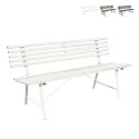Banc 3 places jardin extérieur classique en fer 150x57x76cm Iven Offre