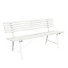 Banc 3 places jardin extérieur classique en fer 150x57x76cm Iven Dimensions