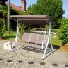Balancelle de jardin 3 places avec toit solaire réglable Ibis Remises