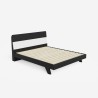 Lit double design moderne en bois 160x190 avec sommier à lattes Landeck Dimensions