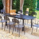 Table de jardin extensible moderne 150-210x95cm Hilda Vente