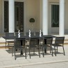 Table extensible 135-270x90cm extérieur jardin 8-10 places Fenis Vente
