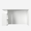 Bureau moderne blanc avec étagères 120x60x74cm Labran Offre