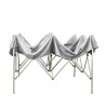 Tonnelle pliante extérieure jardin marché 3x4,5m toile PVC Forecourt Remises