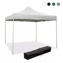 Tonnelle pliable 3x3 extérieur jardin toile PVC imperméable Versa Promotion