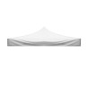 Toile de rechange imperméable blanche pour toit de gazebo 3x6 pliable avec velcro Promotion