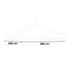 Toile de toit de rechange pour gazebo pliable 3x2 imperméable blanc Vente
