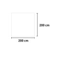 Rideau latéral pour gazebo de jardin pliant 2x2 avec porte-fenêtre enroulable Remises