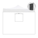 Rideau latéral pour gazebo de jardin pliant 2x2 avec porte-fenêtre enroulable Promotion
