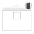 Rideau latéral pour gazebo de jardin pliant 2x2 avec porte-fenêtre enroulable Promotion