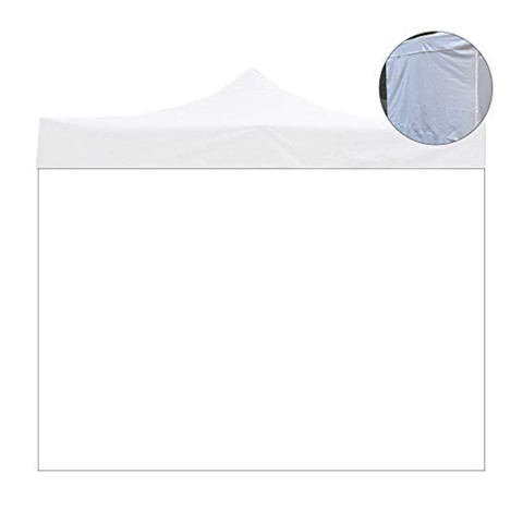 Toile latérale pour gazebo de jardin 3x3 avec porte-fenêtre enroulable Promotion