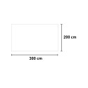 Toile latérale pour gazebo de jardin 3x3 avec porte-fenêtre enroulable Prix