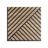 10 x panneau bois chêne décoratif acoustique 58x58cm Deco DR Promotion