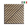 10 x panneau bois chêne décoratif acoustique 58x58cm Deco DR Vente