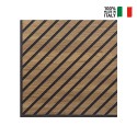 10 x panneau acoustique bois noyer décoratif 58x58cm Deco CN Vente