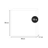 10 x panneau acoustique bois noyer décoratif 58x58cm Deco CN Remises