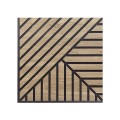 Lot de 10 panneaux acoustiques en bois de chêne 58x58cm décoratifs Deco AR Promotion
