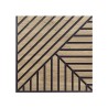 Lot de 10 panneaux acoustiques en bois de chêne 58x58cm décoratifs Deco AR Promotion