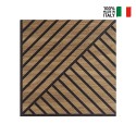 20 x panneau décoratif 58x58cm acoustique bois noyer Deco MXN Réductions