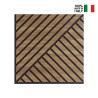 20 x panneau décoratif 58x58cm acoustique bois noyer Deco MXN Réductions