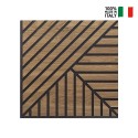 20 x panneau décoratif 58x58cm acoustique bois noyer Deco MXN Caractéristiques