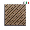 20 x panneau décoratif 58x58cm acoustique bois noyer Deco MXN Choix