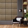 10 x panneau 58x58 cm bois chêne décoratif acoustique Deco CR Offre