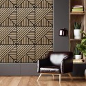 Lot de 10 panneaux acoustiques en bois de chêne 58x58cm décoratifs Deco AR Offre
