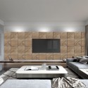20 x panneau en bois de chêne acoustique décoratif 58x58cm Deco MXR Promotion